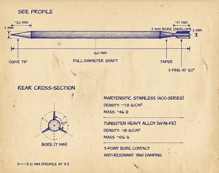 Flechette concept illustration